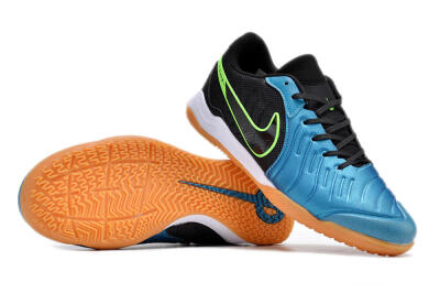 Men's Nike Tiempo Legend 10 Pro IC Football Shoes - Blue/Black/Yellow