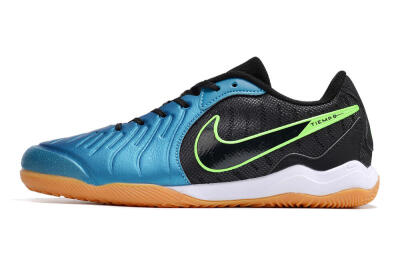 Men's Nike Tiempo Legend 10 Pro IC Football Shoes - Blue/Black/Yellow