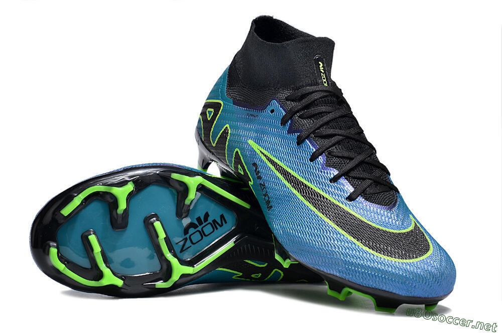 Unisex Nike Air Zoom Mercurial Superfly 9 Elite FG Football Boots - Blue/Black/Yellow 1