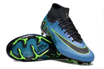 Unisex Nike Air Zoom Mercurial Superfly 9 Elite FG Football Boots - Blue/Black/Yellow