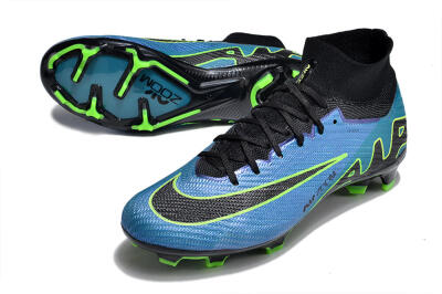 Unisex Nike Air Zoom Mercurial Superfly 9 Elite FG Football Boots - Blue/Black/Yellow