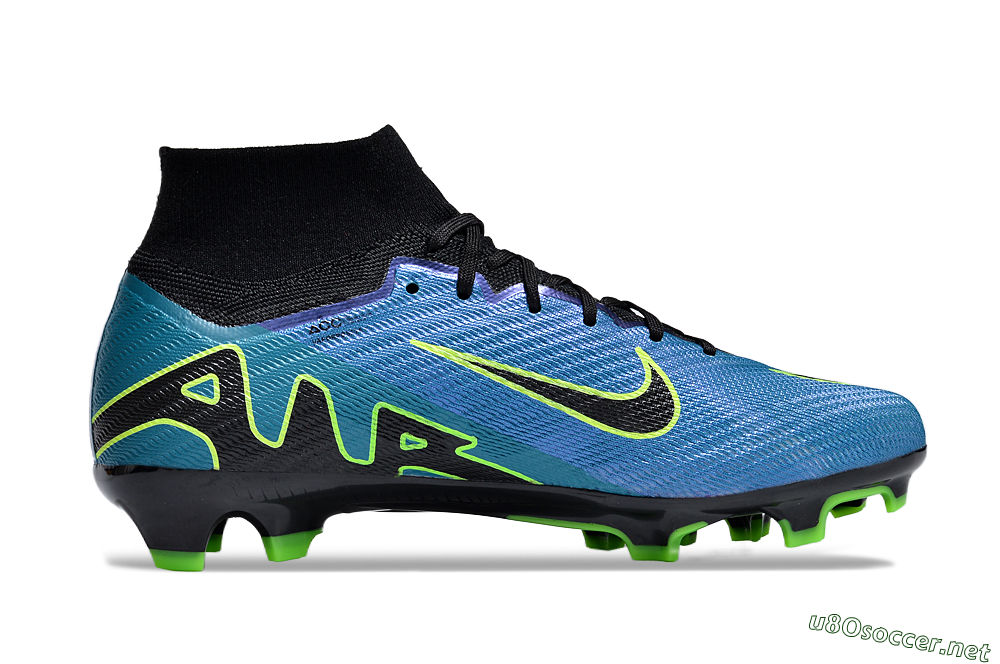 Unisex Nike Air Zoom Mercurial Superfly 9 Elite FG Football Boots - Blue/Black/Yellow 4