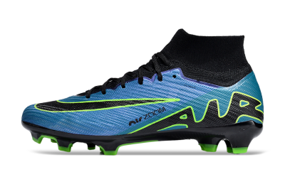 Unisex Nike Air Zoom Mercurial Superfly 9 Elite FG Football Boots - Blue/Black/Yellow