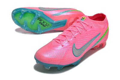 Men's Nike Air Zoom Mercurial Vapor 15 Elite FG Football Boots - Pink/Silver/Blue/Yellow