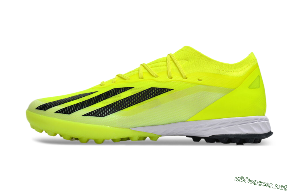 Men's Adidas X 23 Crazyfast.1 TF Football Shoes - Yellow/Black/White 0
