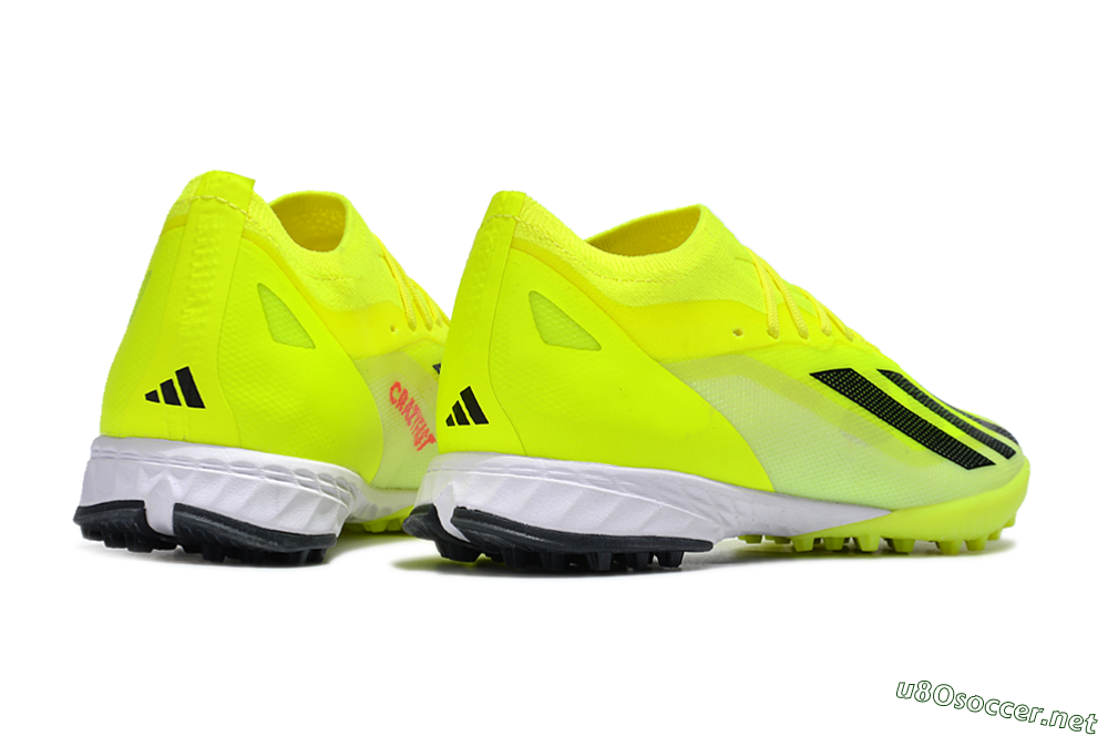 Men's Adidas X 23 Crazyfast.1 TF Football Shoes - Yellow/Black/White 6