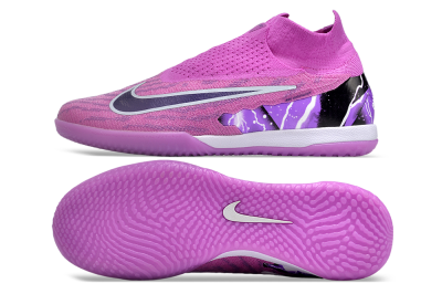 Men's Nike Phantom GX Elite DF Link IC Football Shoes - Purple/Black/White