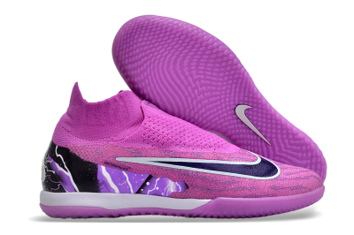 Men's Nike Phantom GX Elite DF Link IC Football Shoes - Purple/Black/White