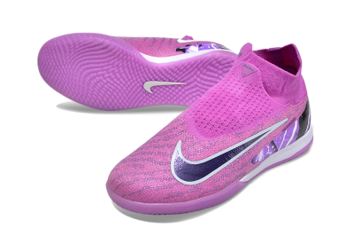 Men's Nike Phantom GX Elite DF Link IC Football Shoes - Purple/Black/White