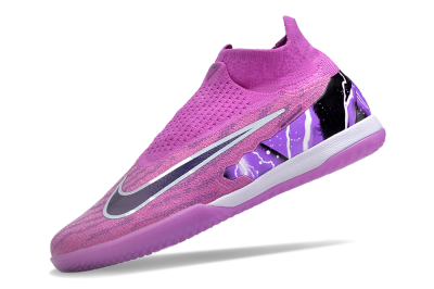 Men's Nike Phantom GX Elite DF Link IC Football Shoes - Purple/Black/White
