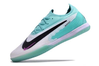 Men's Nike Phantom GX Elite IC Football Shoes - White/Jade/Black/Purple