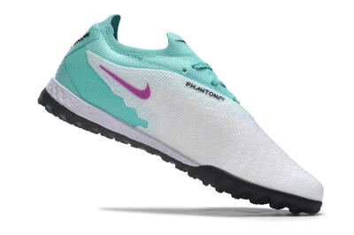 Men's Nike Phantom GX Elite TF Football Shoes - White/Jade/Black/Purple