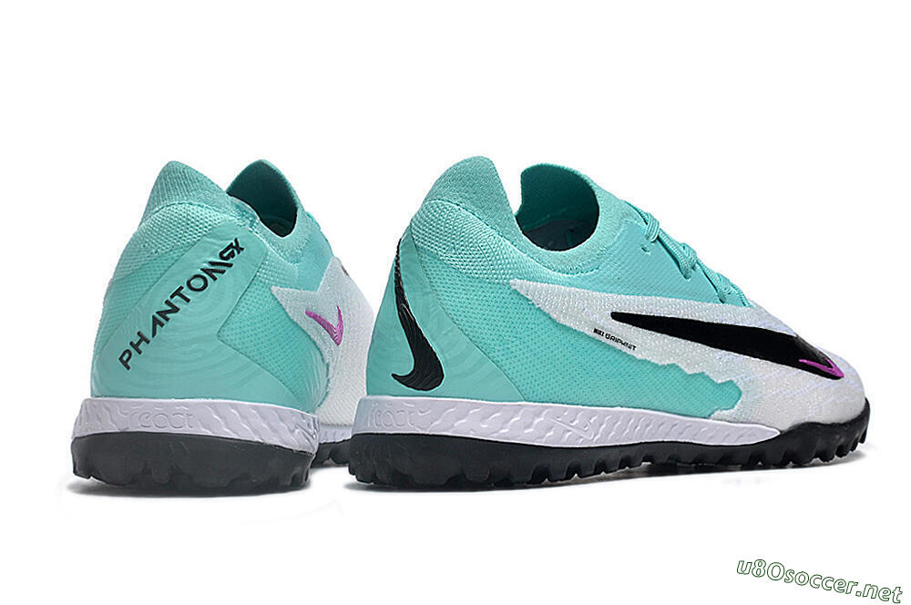 Men's Nike Phantom GX Elite TF Football Shoes - White/Jade/Black/Purple 6