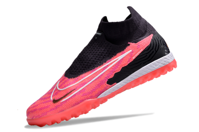Men's Nike Phantom GX Elite DF Link TF Football Shoes - Pink/Gold/White/Black