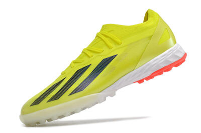 Men's Adidas X Crazyfast.1 TF Football Shoes - Yellow/Black/White