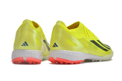 Men's Adidas X Crazyfast.1 TF Football Shoes - Yellow/Black/White