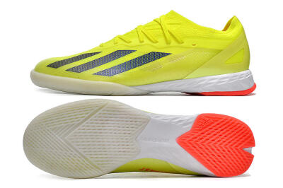 Men's Adidas X Crazyfast.1 IC Football Shoes - Yellow/Black/White