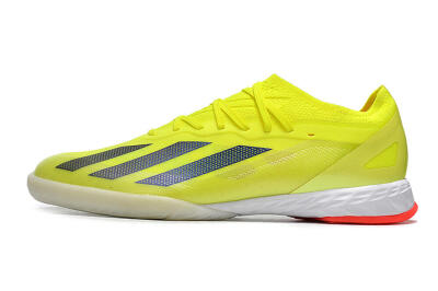 Men's Adidas X Crazyfast.1 IC Football Shoes - Yellow/Black/White