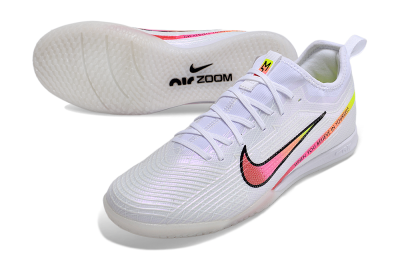 Men's Nike Air Zoom Mercurial Vapor 15 Pro IC Football Shoes - White/Pink/Black/Yellow