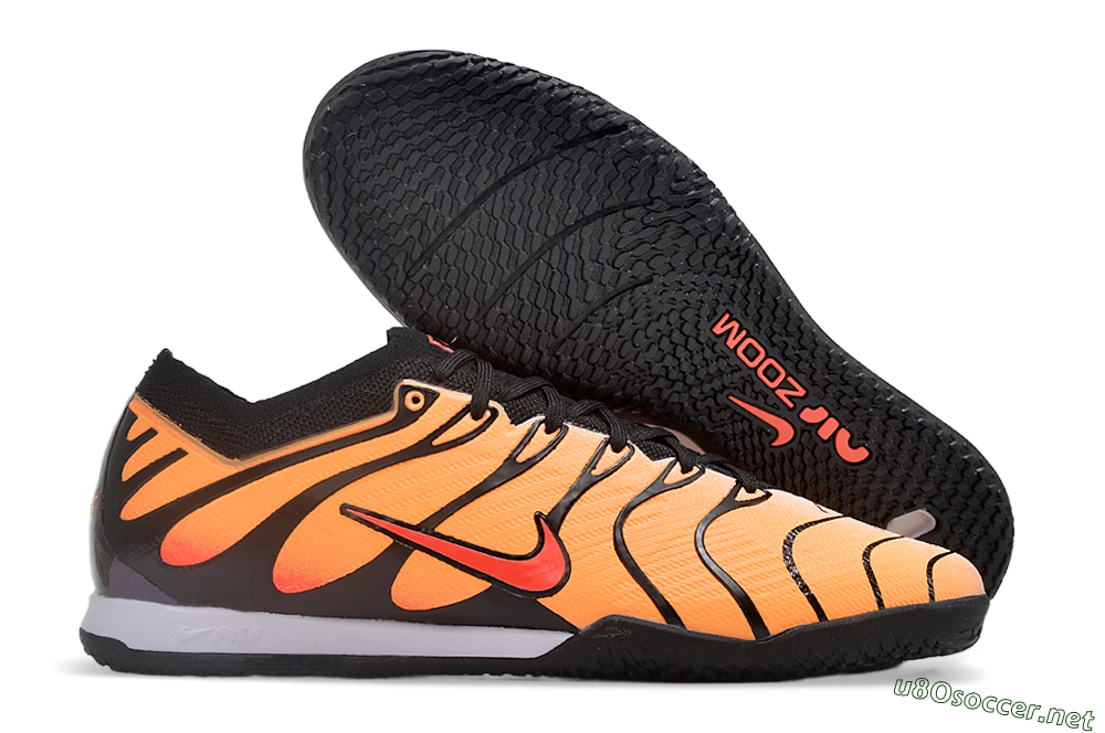 Men's Nike Air Zoom Mercurial Vapor 15 Elite IC Football Shoes - Yellow/Black/Red 2
