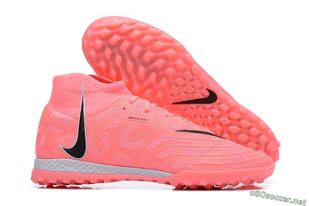 Men's Nike Phantom Luna Elite TF Football Shoes - Pink/Black/White 2