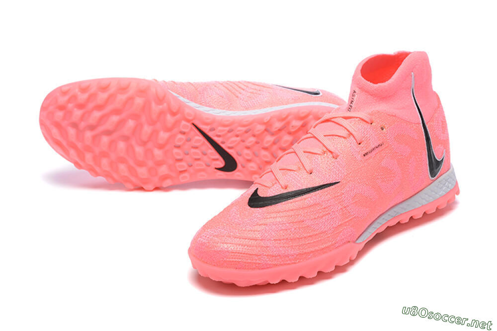Men's Nike Phantom Luna Elite TF Football Shoes - Pink/Black/White 3