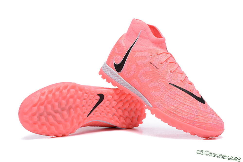 Men's Nike Phantom Luna Elite TF Football Shoes - Pink/Black/White 4
