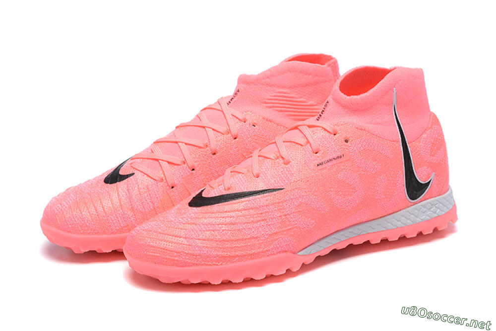 Men's Nike Phantom Luna Elite TF Football Shoes - Pink/Black/White 5