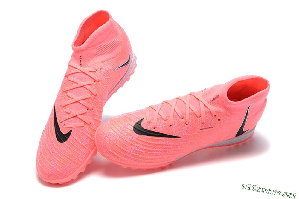 Men's Nike Phantom Luna Elite TF Football Shoes - Pink/Black/White 6