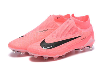 Men's Nike Phantom GX Elite DF Link FG Football Boots - Pink/Black/White