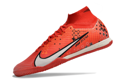 Men's Nike Air Zoom Mercurial Superfly 9 Elite IC Football Shoes - Red/White/Black