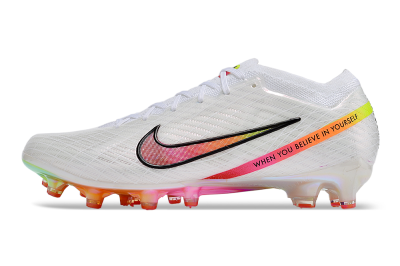 Men's Nike Air Zoom Mercurial Vapor 15 Elite AG Football Boots - White/Pink/Black/Yellow/Gold