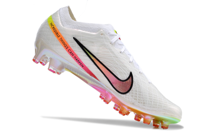 Men's Nike Air Zoom Mercurial Vapor 15 Elite AG Football Boots - White/Pink/Black/Yellow/Gold
