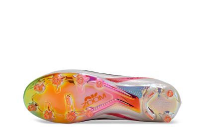 Men's Nike Air Zoom Mercurial Vapor 15 Elite AG Football Boots - White/Pink/Black/Yellow/Gold