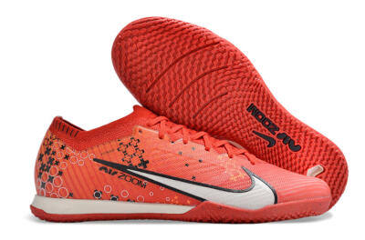 Men's Nike Air Zoom Mercurial Vapor 15 Elite IC Football Shoes - Red/White/Black