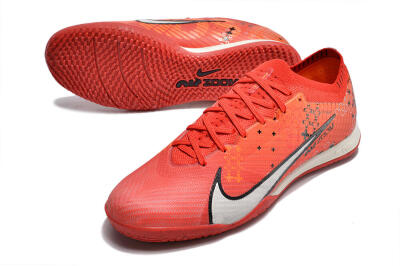 Men's Nike Air Zoom Mercurial Vapor 15 Elite IC Football Shoes - Red/White/Black