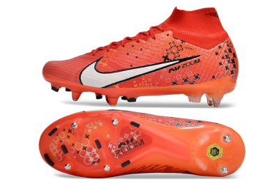 Men's Nike Air Zoom Mercurial Superfly 9 Elite SG Football Boots - Red/White/Black