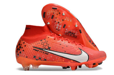 Men's Nike Air Zoom Mercurial Superfly 9 Elite SG Football Boots - Red/White/Black