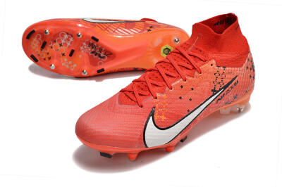 Men's Nike Air Zoom Mercurial Superfly 9 Elite SG Football Boots - Red/White/Black