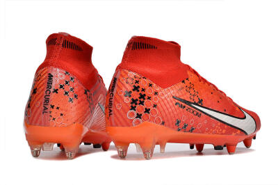 Men's Nike Air Zoom Mercurial Superfly 9 Elite SG Football Boots - Red/White/Black