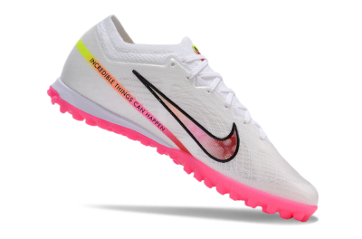 Men's Nike Air Zoom Mercurial Vapor 15 Elite TF Football Shoes - White/Pink/Black/Yellow