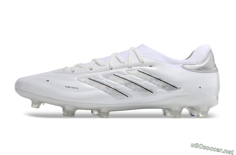 Men's Adidas Copa Pure 2+ FG Football Boots - White/Silver/Black 0