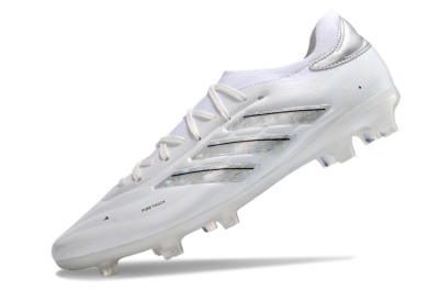 Men's Adidas Copa Pure 2+ FG Football Boots - White/Silver/Black