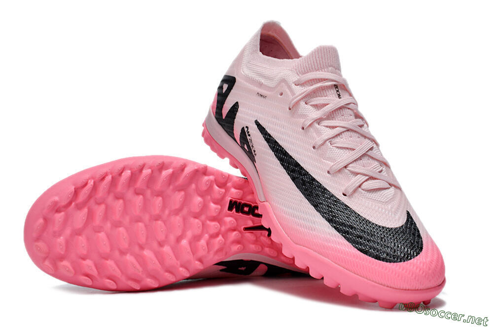 Unisex Nike Air Zoom Mercurial Vapor 15 Elite TF Football Shoes - Pink/Pink/Black 1