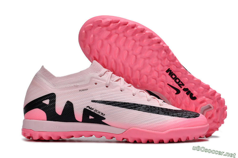 Unisex Nike Air Zoom Mercurial Vapor 15 Elite TF Football Shoes - Pink/Pink/Black 2