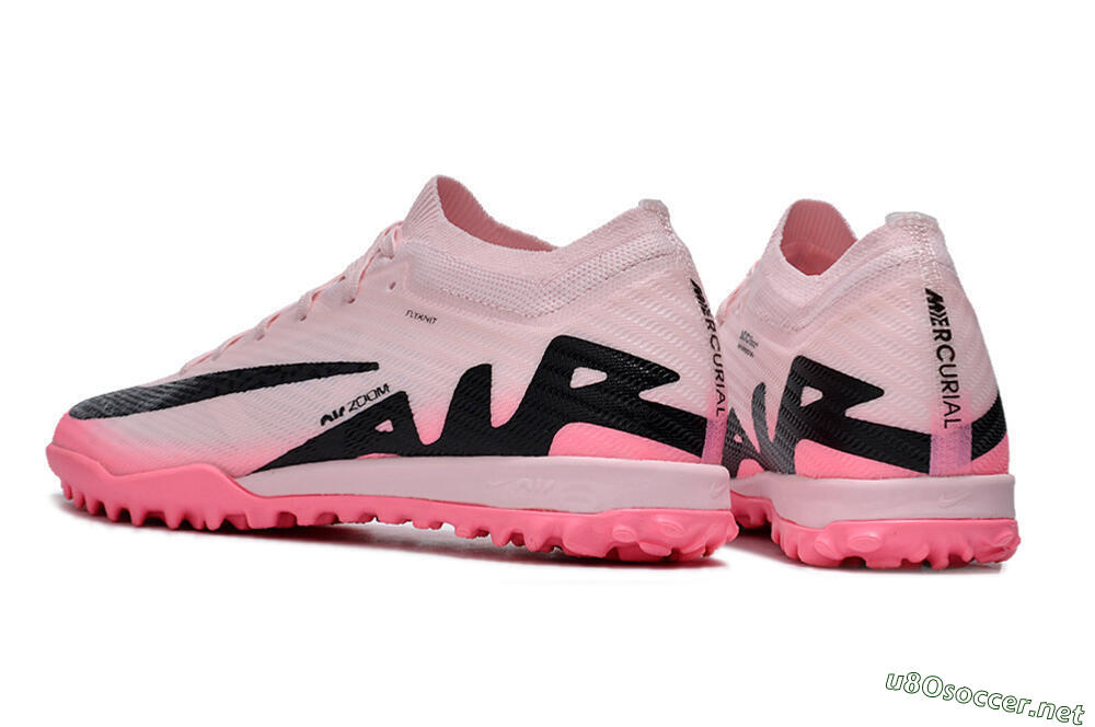 Unisex Nike Air Zoom Mercurial Vapor 15 Elite TF Football Shoes - Pink/Pink/Black 5