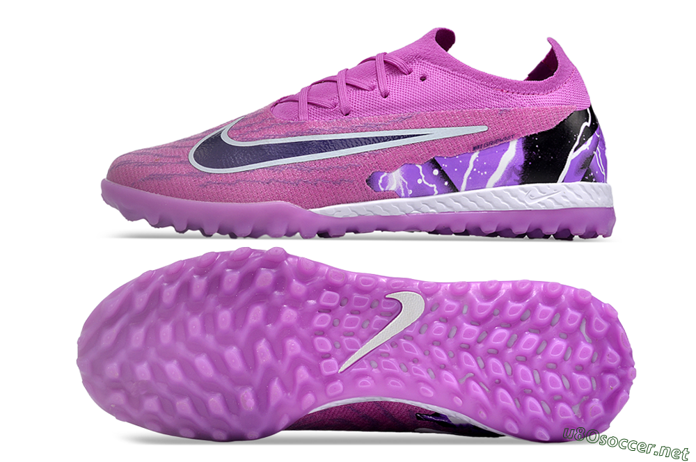 Men's Nike Phantom GX Elite TF Football Shoes - Purple/Black/White 1