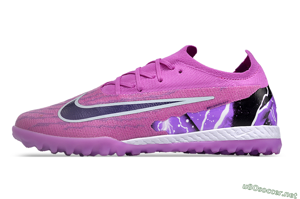 Men's Nike Phantom GX Elite TF Football Shoes - Purple/Black/White 0