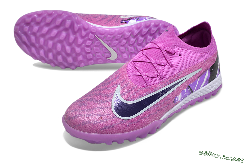 Men's Nike Phantom GX Elite TF Football Shoes - Purple/Black/White 3