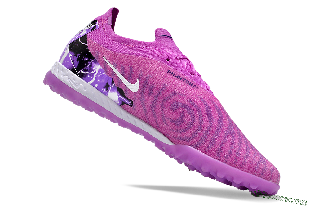 Men's Nike Phantom GX Elite TF Football Shoes - Purple/Black/White 4